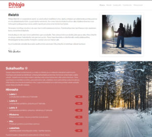 Pihjala Bike & Ski verkkosivusto